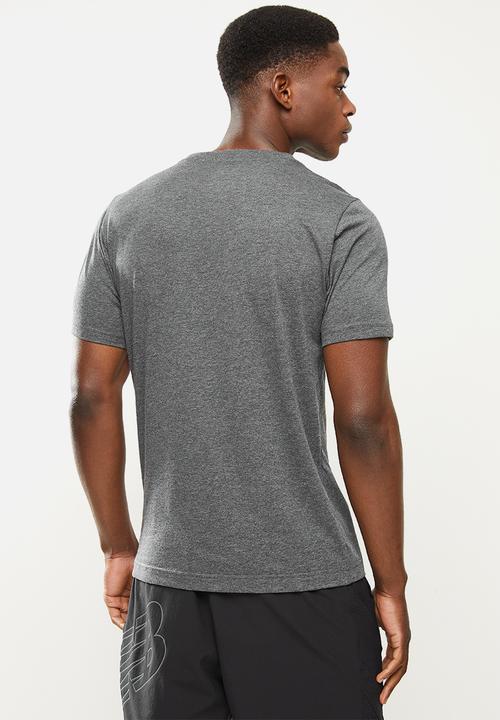New Balance  - Nb classics core tee - heather charcoal