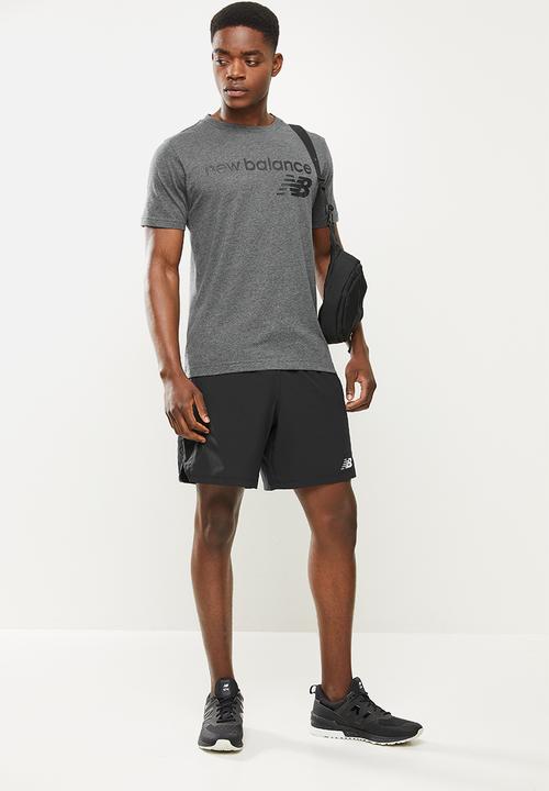 New Balance  - Nb classics core tee - heather charcoal
