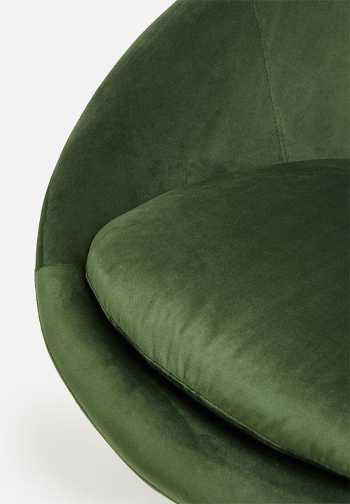 Sixth Floor - Center lounge chair - forest green
