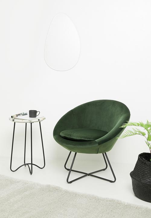 Sixth Floor - Center lounge chair - forest green