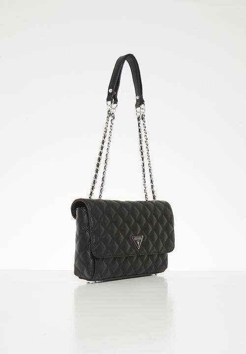 GUESS - Cessily convertible xbody flap - black