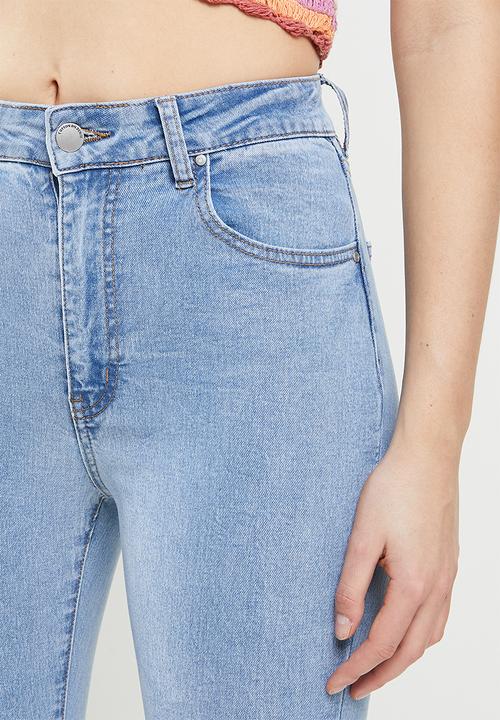 Cotton On - High rise cropped skinny jean - blue