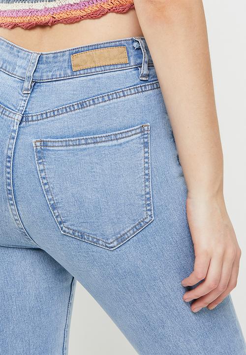 Cotton On - High rise cropped skinny jean - blue