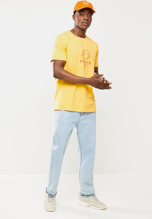 Holmes Bro's - Ubuntu short sleeve tee - mustard
