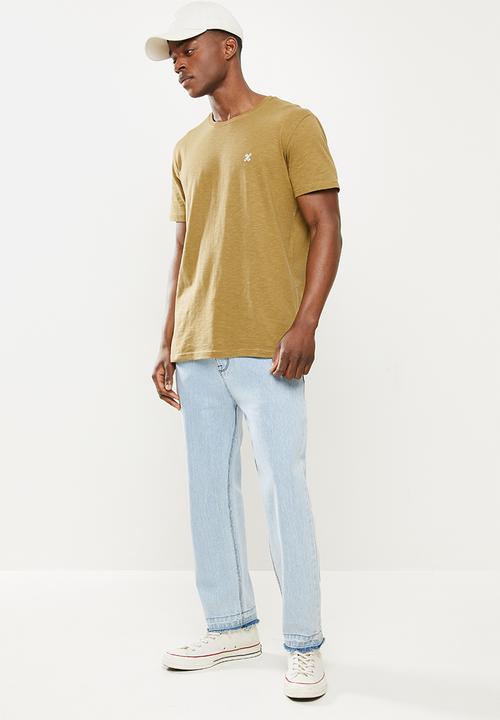 Holmes Bro's - Basic h crew short sleeve tee - brown