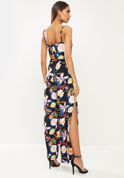 GUESS - Sleeveless tamiko ring jumpsuit - black