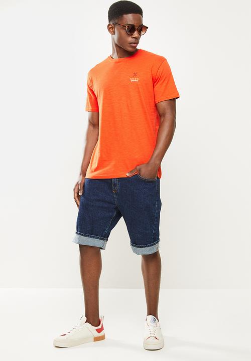 Holmes Bro's - Holmes box short sleeve tee - orange 