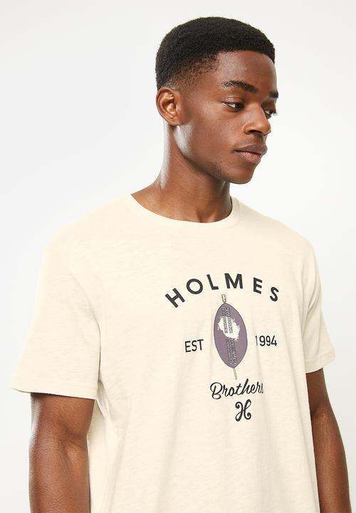 Holmes Bro's - Shield short sleeve tee - bone 