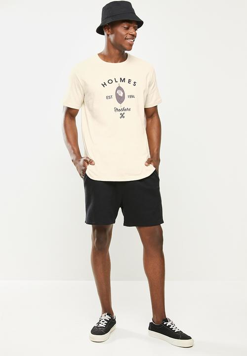 Holmes Bro's - Shield short sleeve tee - bone 