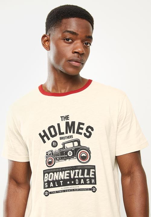Holmes Bro's - Wild one short sleeve tee - bone