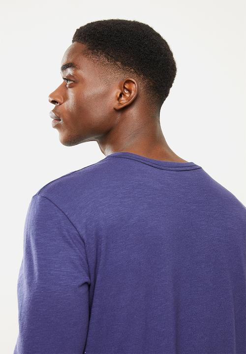 Holmes Bro's - Retro long sleeve tee - navy