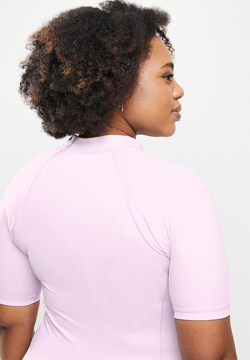 Lizzy - Plus aylin short sleeve rashie - lilac