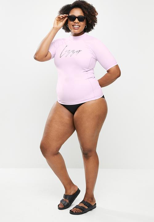 Lizzy - Plus aylin short sleeve rashie - lilac