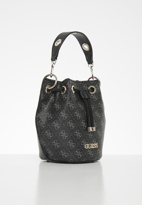 GUESS - Washington mini drawstring bucket - black 