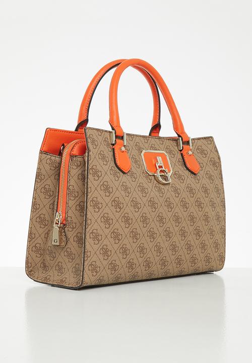 GUESS - Alisa girlfriend satchel - latte & orange
