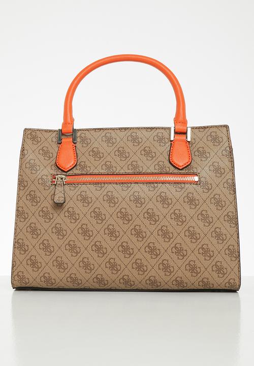 GUESS - Alisa girlfriend satchel - latte & orange
