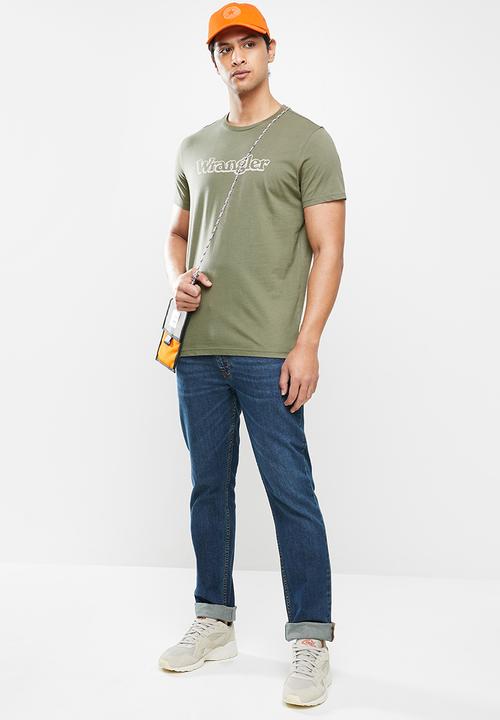 Wrangler - Bubble gum t - olive