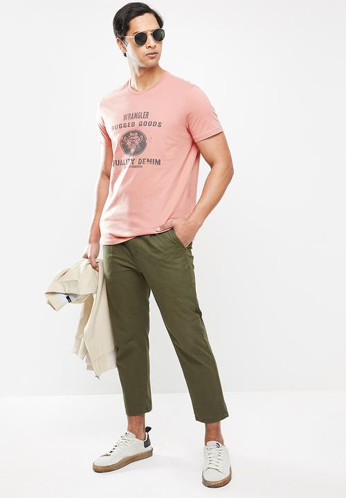 Wrangler - Rugged goods t - pink 
