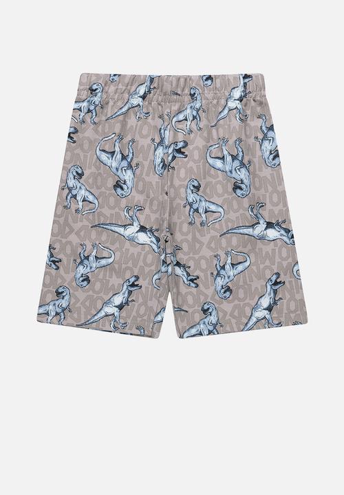 Bee Loop - Roar tank top & shorts set - dark blue & grey 