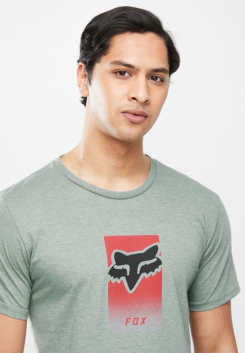 Fox - Dier short sleeve tee - heather seafoam