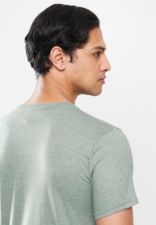Fox - Dier short sleeve tee - heather seafoam