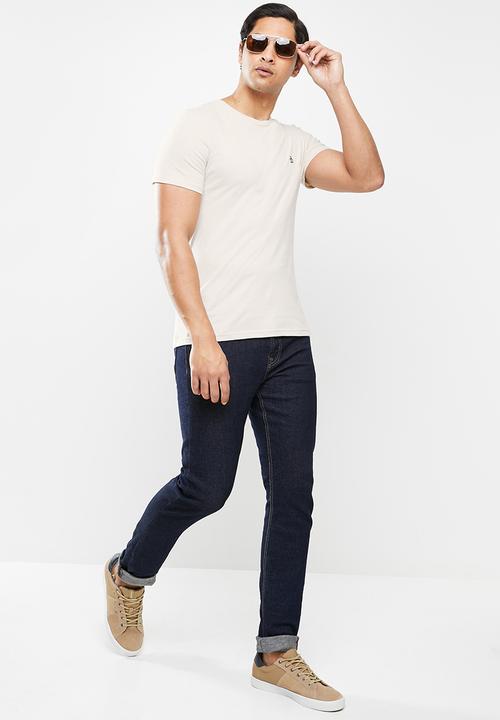 Original Penguin - Embroidered tee - stone