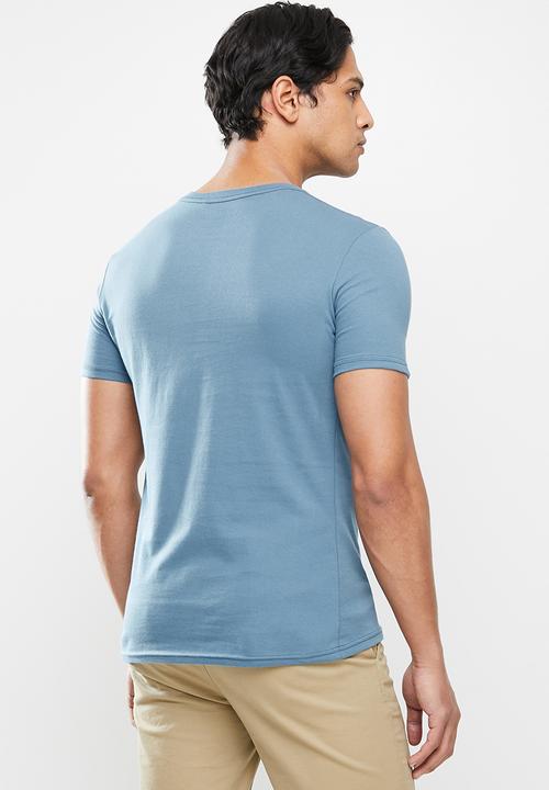 Original Penguin - Embroidered tee - blue