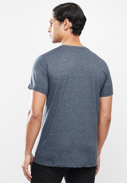 Fox - Overspray short sleeve tee - heather navy