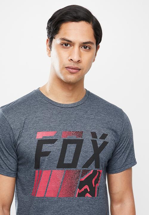 Fox - Overspray short sleeve tee - heather navy