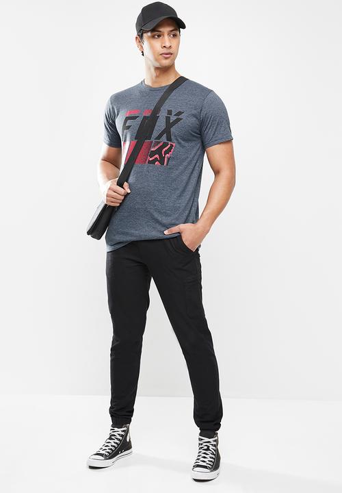 Fox - Overspray short sleeve tee - heather navy