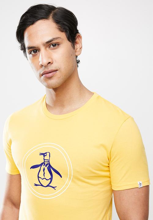 Original Penguin - Circle logo tee - yellow