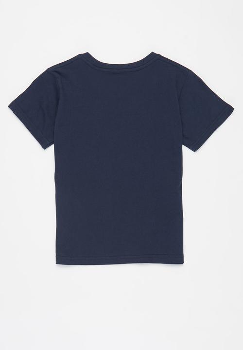Original Penguin - Logo stamp tee - navy