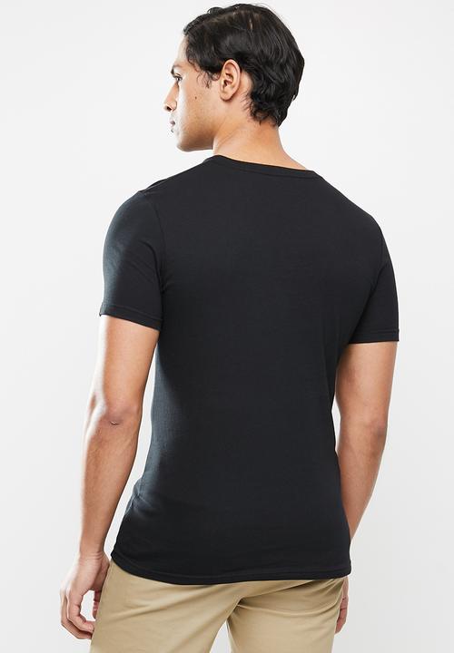 Original Penguin - Logo stamp tee - black