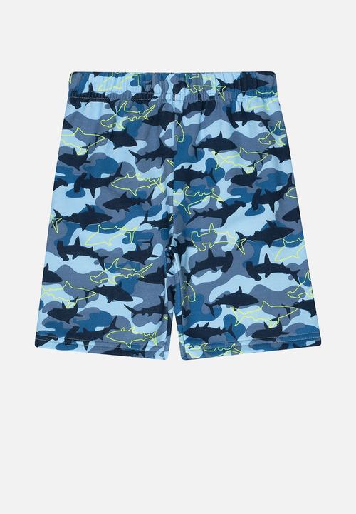 Bee Loop - Shark tee & shorts set - blue
