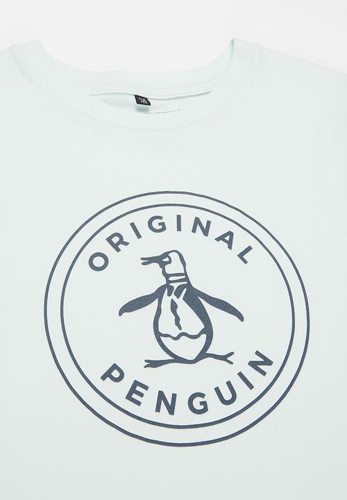 Original Penguin - Logo stamp tee - light blue
