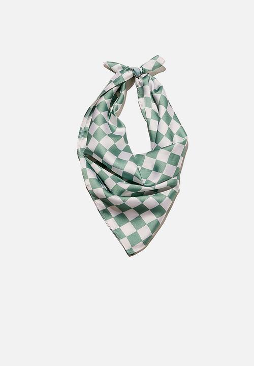 Rubi - Soho bandana - checkerboard green