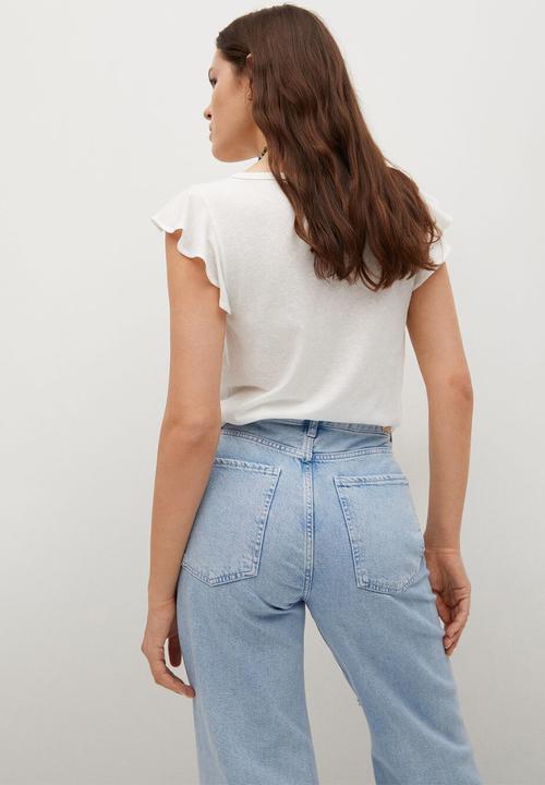 MANGO - T-shirt ane - natural