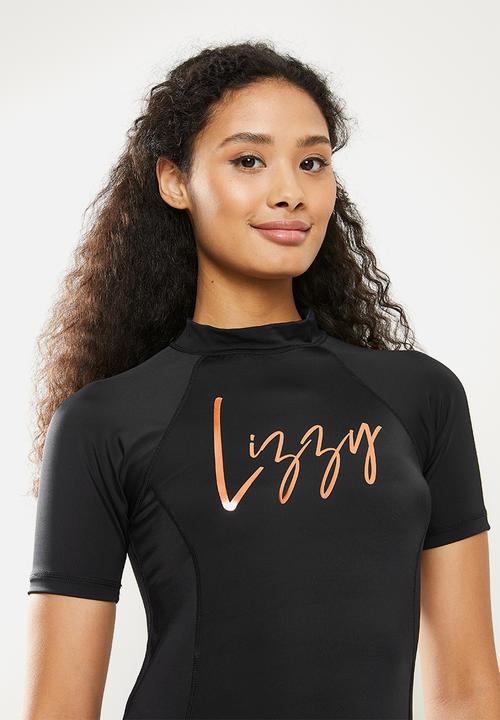 Lizzy - Aylin short sleeve rashie - black