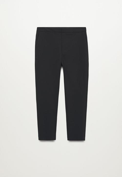 MANGO - Trousers malu-h - black
