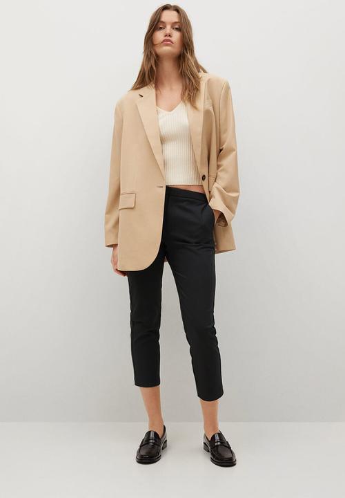 MANGO - Trousers malu-h - black