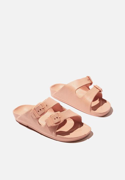 Cotton On - Twin strap slide - peach 