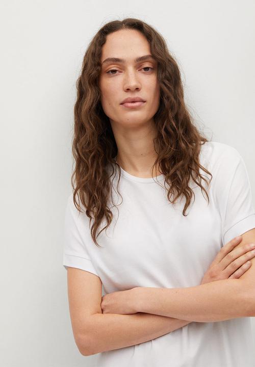 MANGO - Dress gisele - white