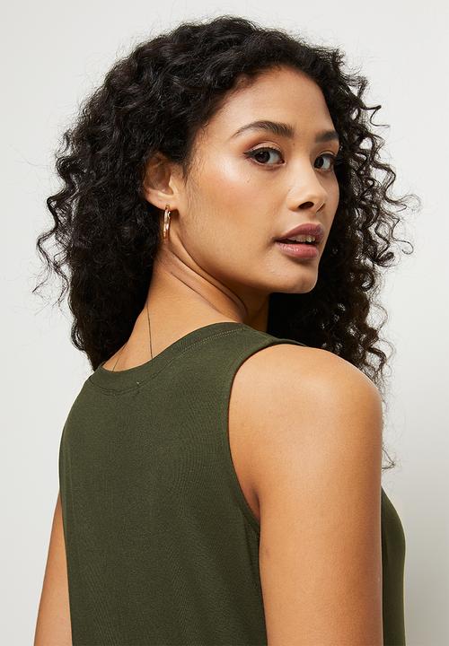 edit - Loose fit vest - olive