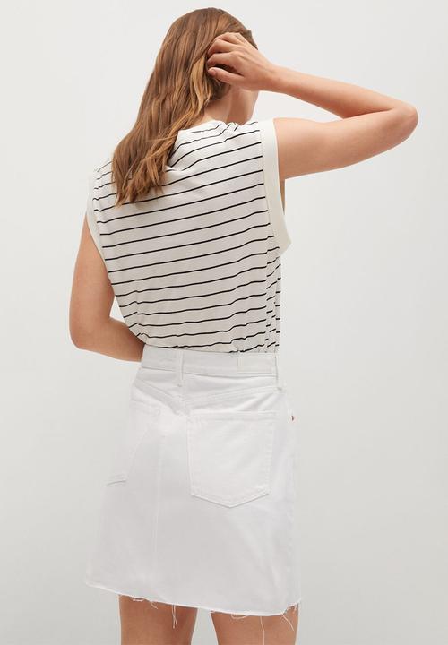 MANGO - Skirt rachel - white