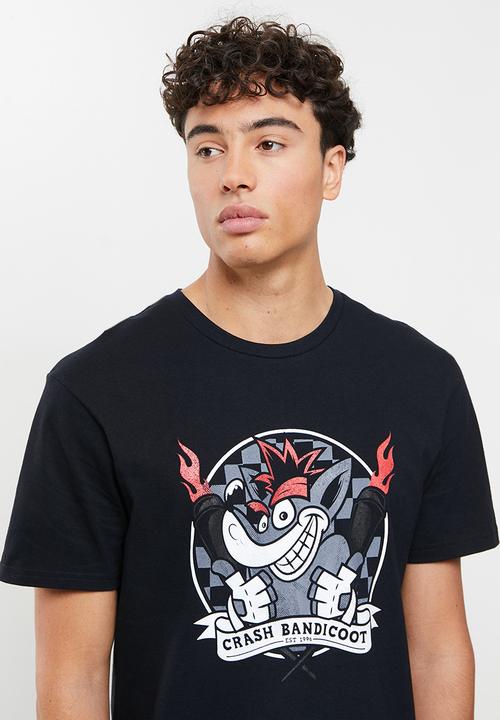 STYLE REPUBLIC - Crash bandicoot tee - black
