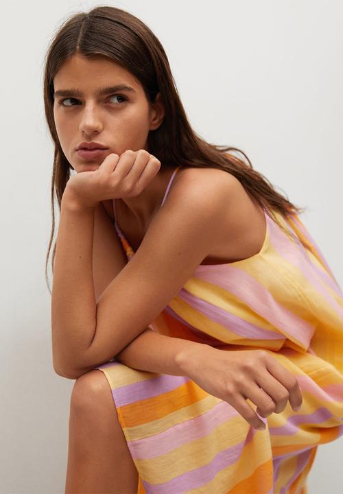 MANGO - Dress niza - yellow