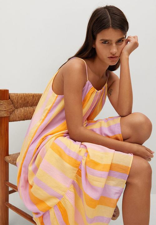 MANGO - Dress niza - yellow