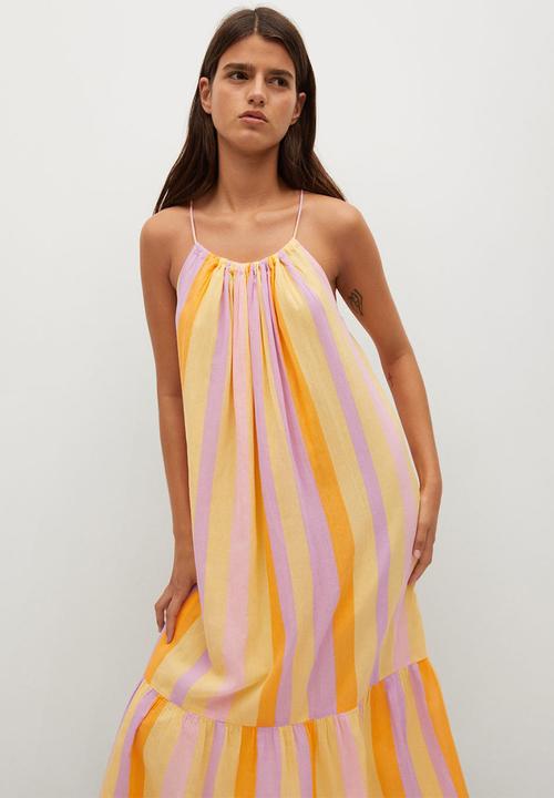 MANGO - Dress niza - yellow