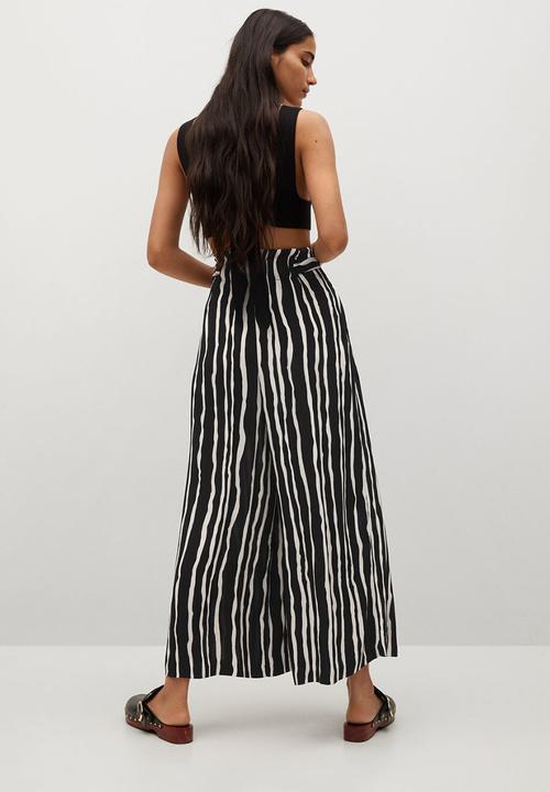 MANGO - Trousers didi - black & white