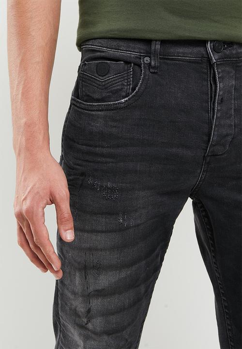 S.P.C.C - Kerosene feather fit skinny jeans - black